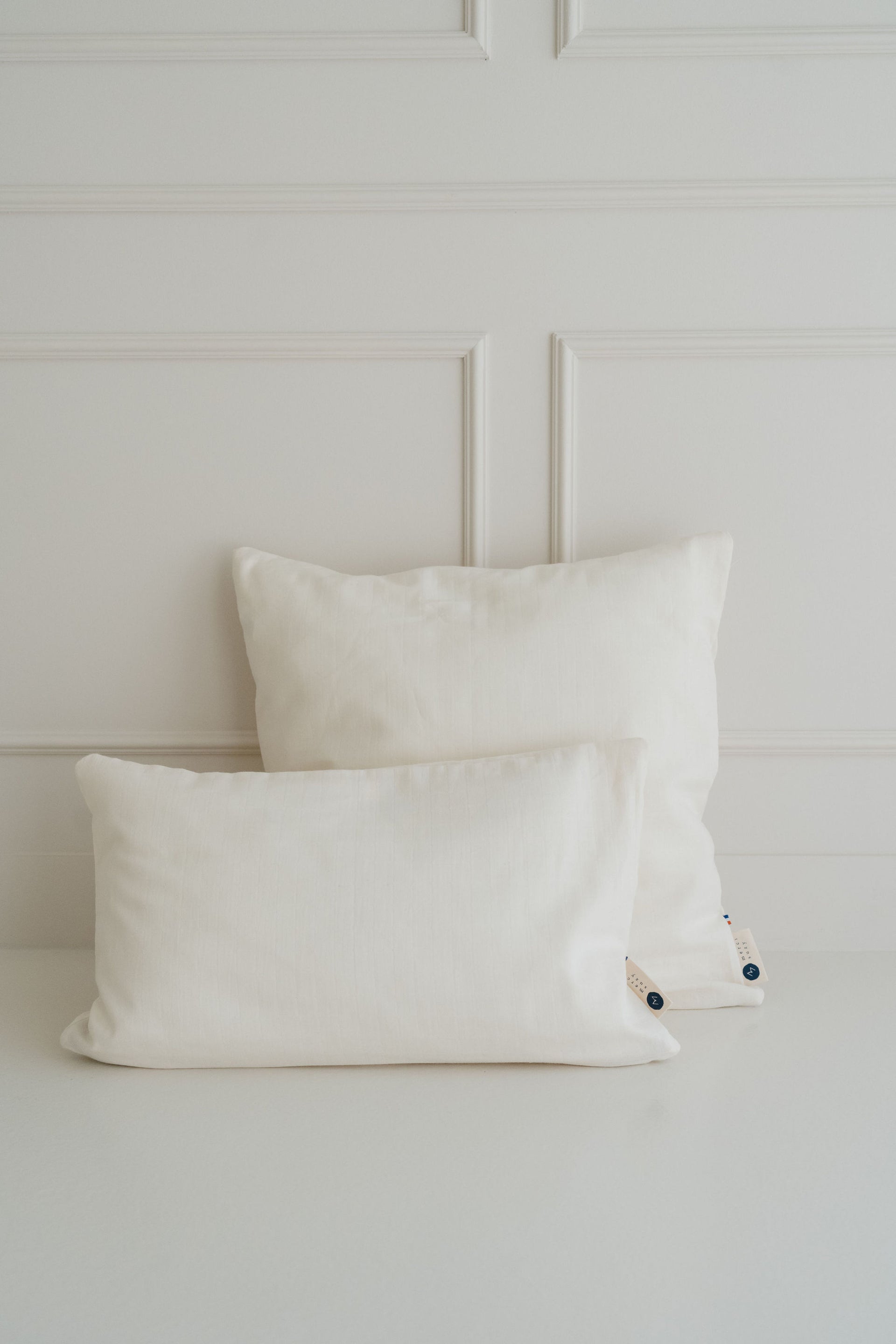 Coussin en coton écru