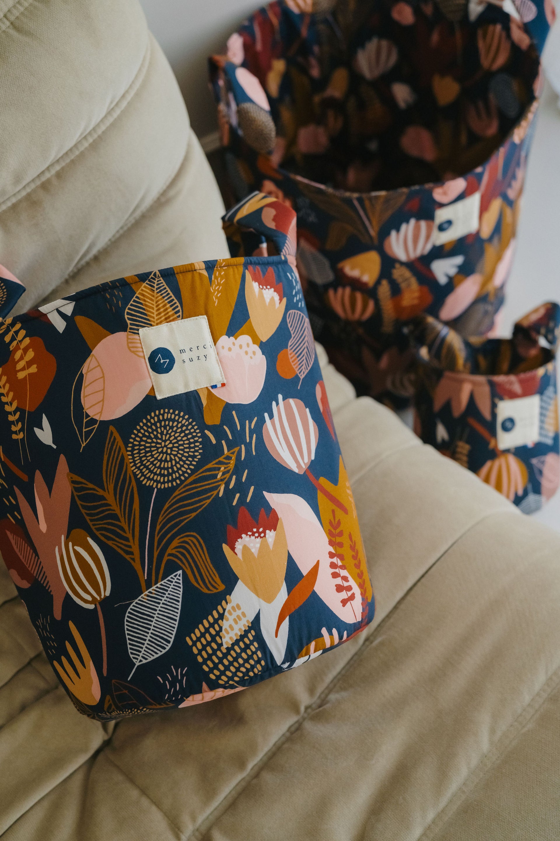 Joli panier rangement 