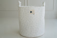 Panier en tissu blanc hirondelle