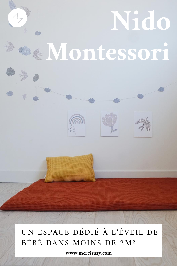 Nido bébé Montessori pour petits espace
